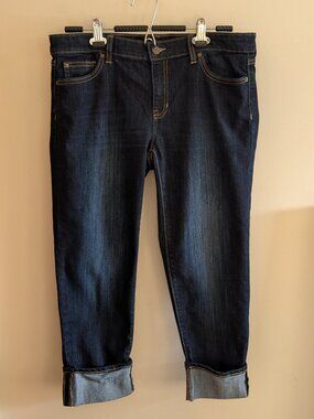 Gap Straight Crop Jeans with Cuffed Hem, Sz 10